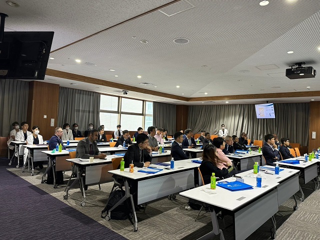 Participants watching live surgery at the auditorium