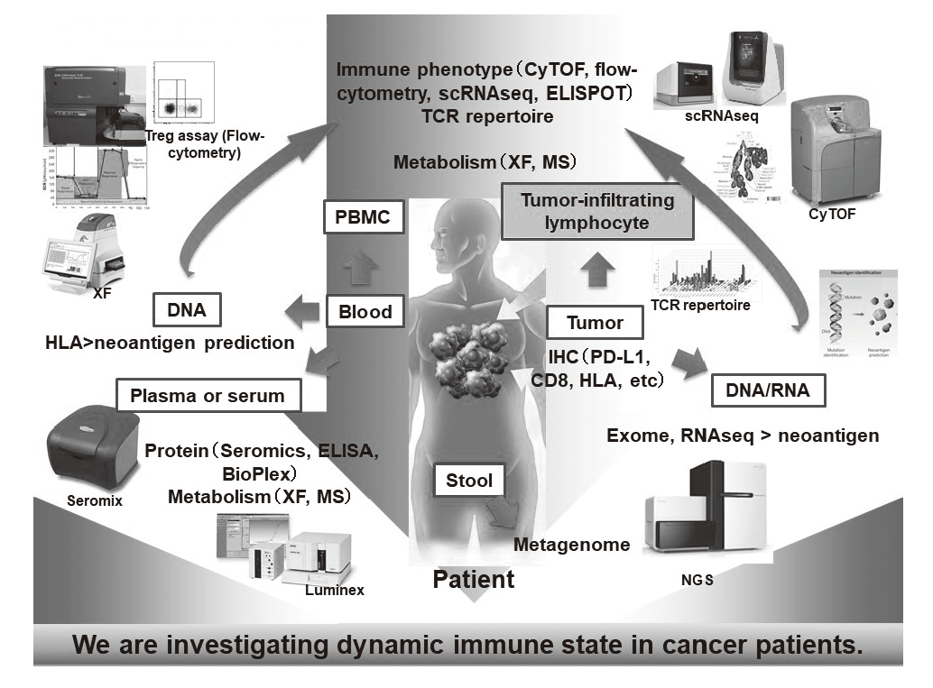 Figure 1. Our investigation of dynamic immune state in
cancer patients