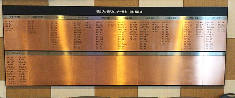 中央病院100万円以上銘板