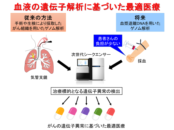 図2:血液の遺伝子解析に基づいた最適医療