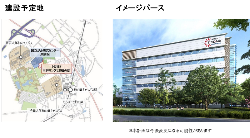 仮称三井リンクラボ柏の葉についての図