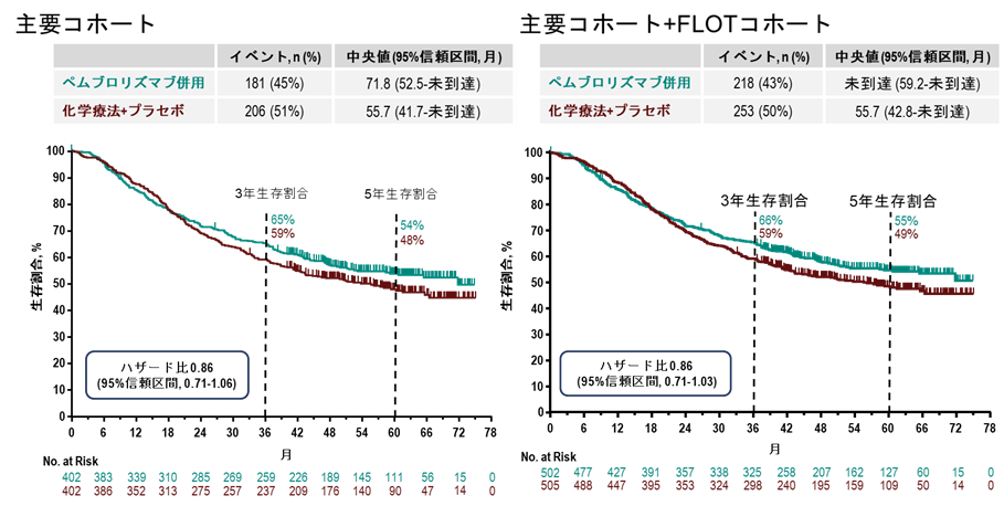 図2. 全生存期間の生存曲線