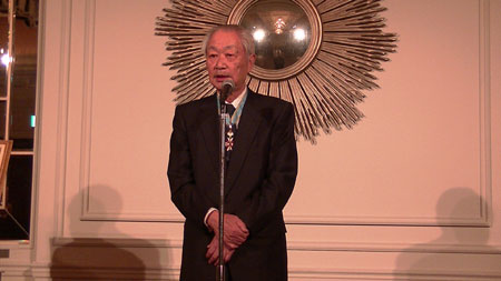 瑞宝中綬章を授賞された海老原敏先生の写真