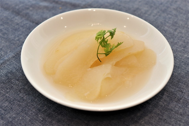 和梨の甘酒コンポートの画像