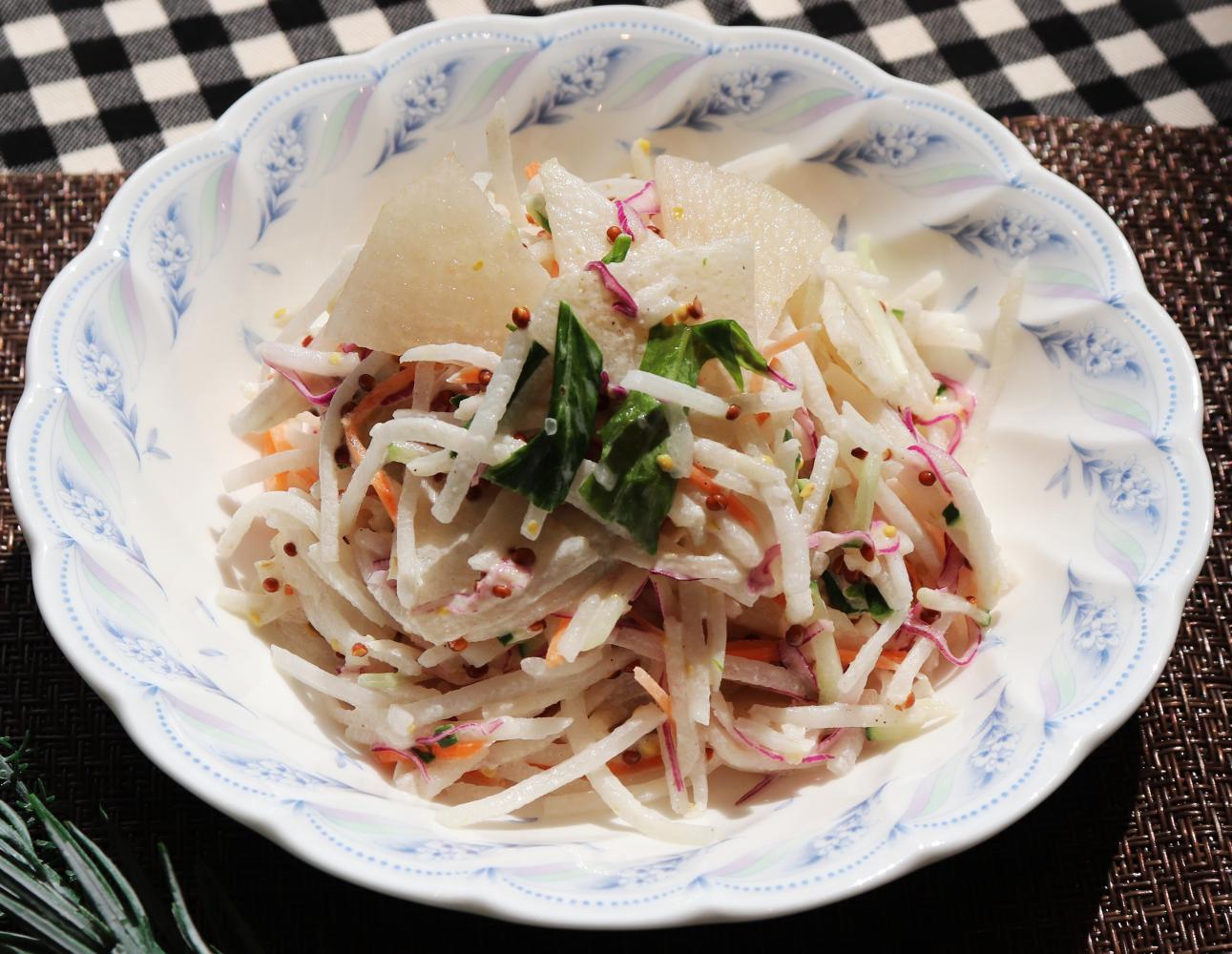 148_256梨サラダマスタード和えの画像