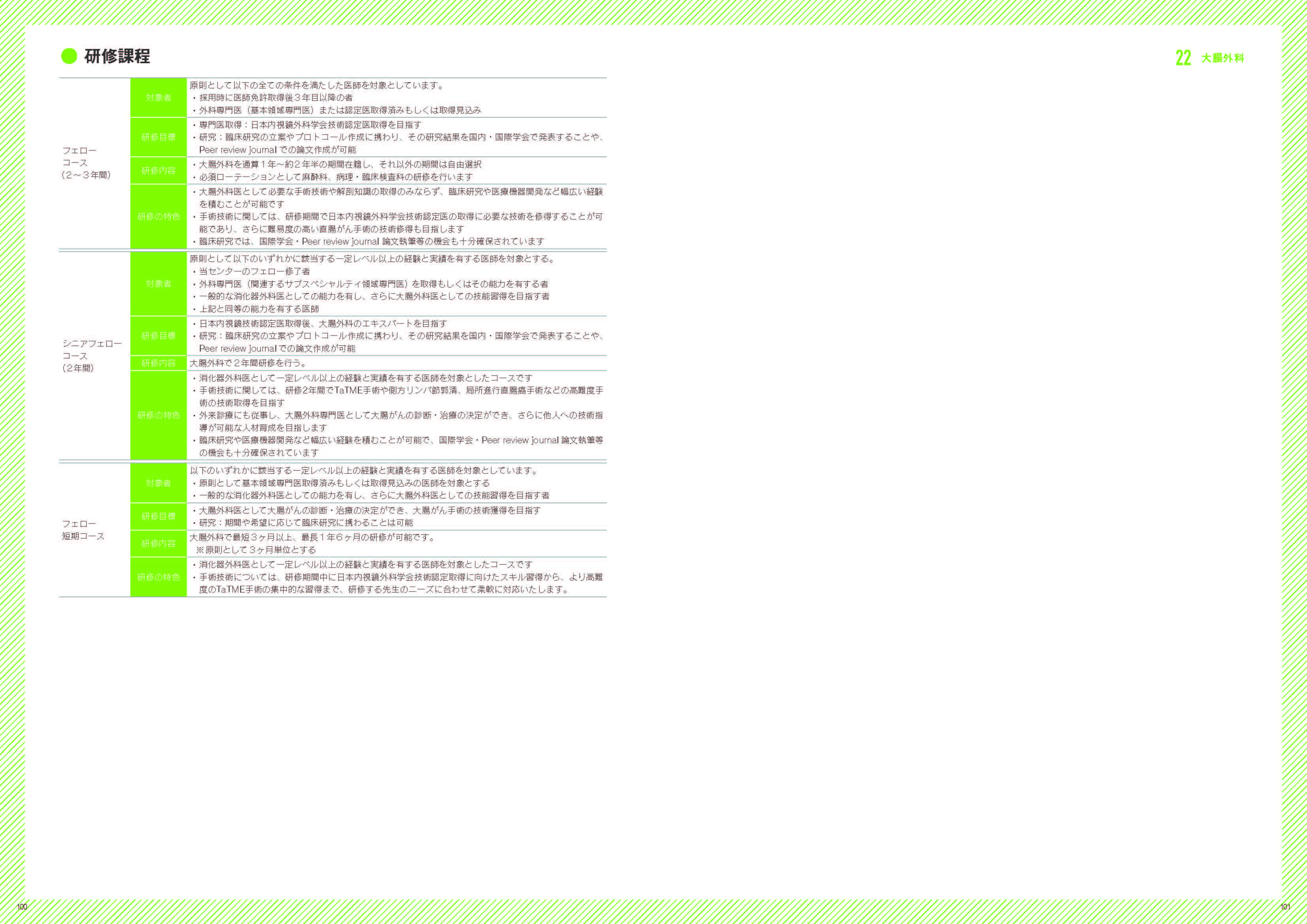 募集要項（大腸外科概要）の画像