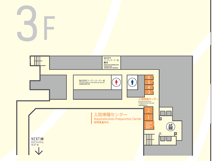 外来フロア案内図（3F）