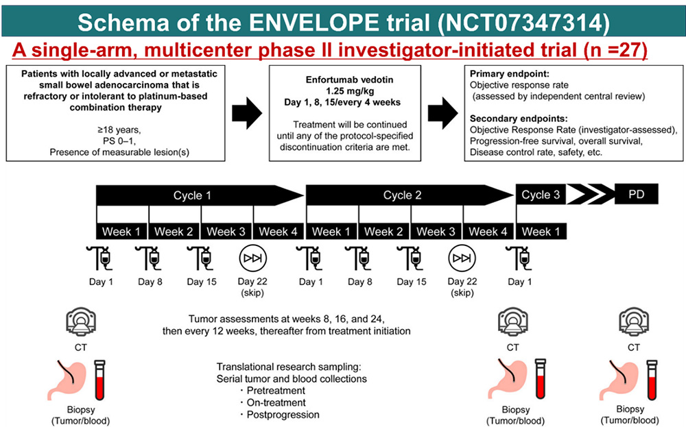 Schema of the ENVELOPE trial
