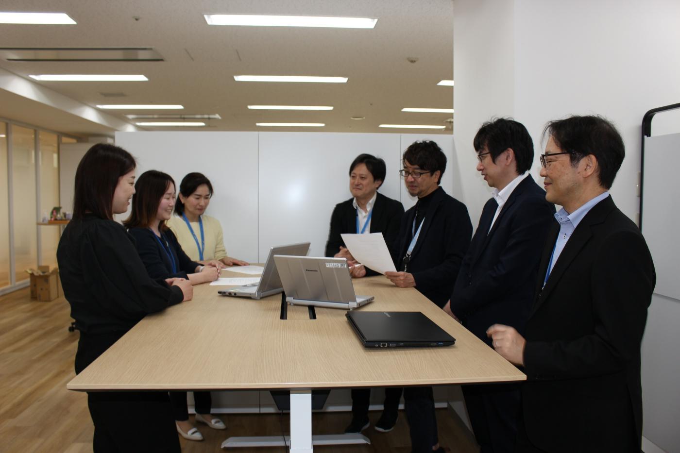 会議中の写真