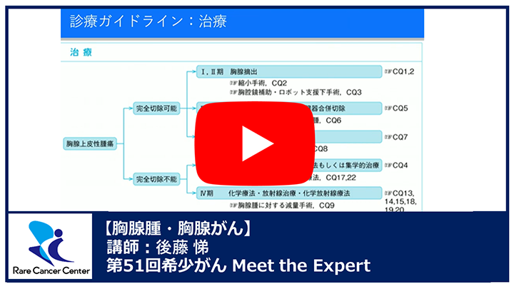 第51回胸腺腫・胸腺がん講演後藤 悌