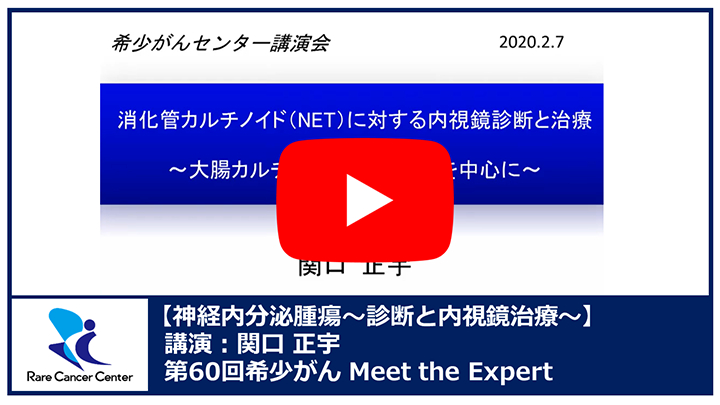 第60回神経内分泌腫瘍～診断と内視鏡治療～講演：関口 正宇