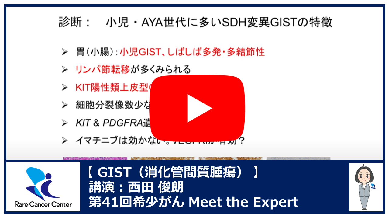 第41回GIST(消化管間質腫瘍)講演：西田 俊朗2