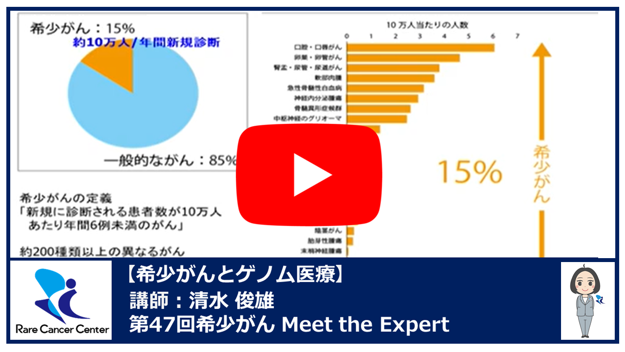 第47回希少がんとゲノム医療講演：清水 俊雄2