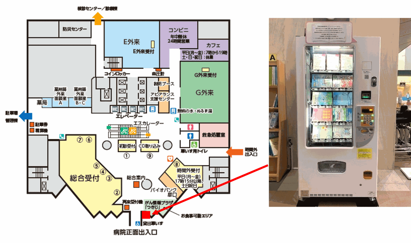 ガイドライン自販機　設置場所