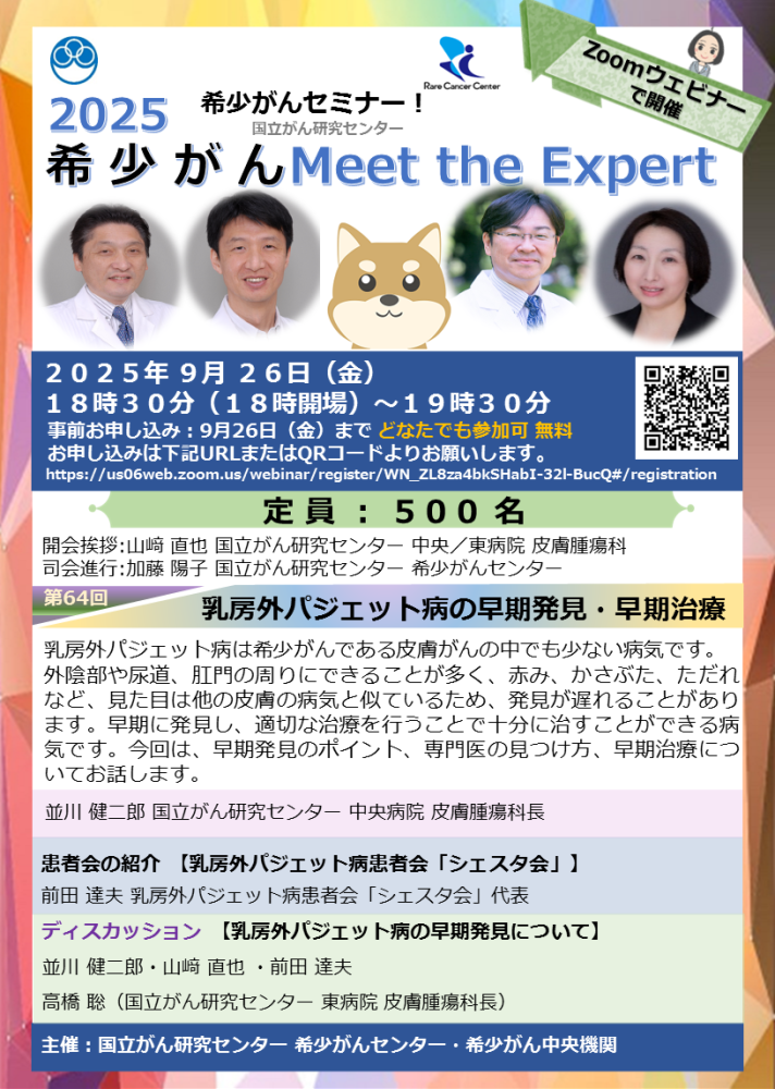 第64回 乳房外パジェット病の早期発見・早期治療